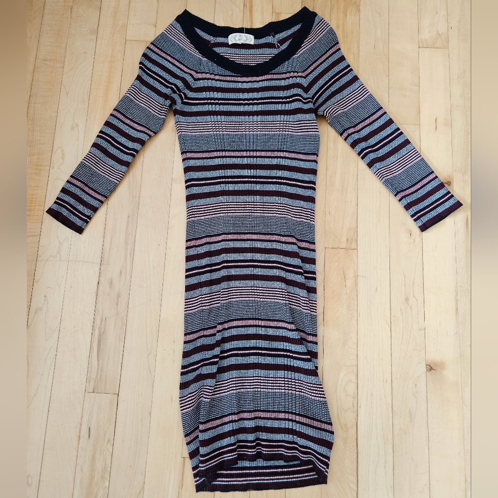 Pink Rose Knit Dress in Small
